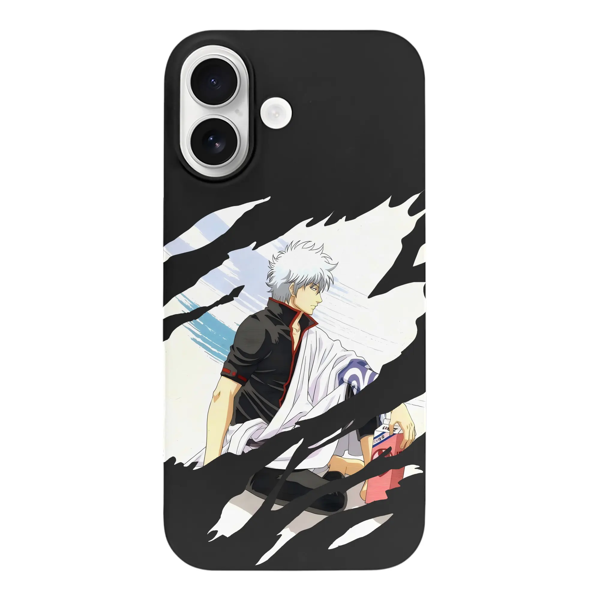 銀魂 グッズ 坂田 銀時 - iPhone 17 シリーズ シリコンケース 薄型 耐衝撃 指紋防止 ソフトタッチカバー 精密フィット 傷防止 保護ケース iPhone 17/17 Air/17 Pro/17 Pro Max 対応